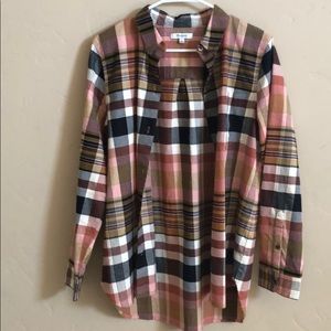 Plaid button down shirt